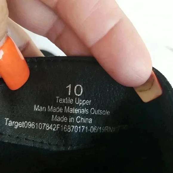 Universal thread Black vegan suede inner zip booties 10 - Picture 4 of 10